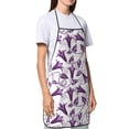 thumbnail image 4 of Sikiie Violets Flowers Aprons for Kitchen Cooking Aprons, Chef Apron for Men Women Chef, 4 of 7