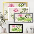 thumbnail image 4 of Designart 'Ancient Pink Lotuses In The Pond V' Traditional Framed Art Print, 4 of 4