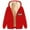 D-Red, variant on LEBONYARD Women's Trendy Plus Size Zipper Fuzzy Drawstring Hoodie Thicken Fleece Liner Comfy Solid Colored Long Sleeve Casual Loose Warm Jacket Coat