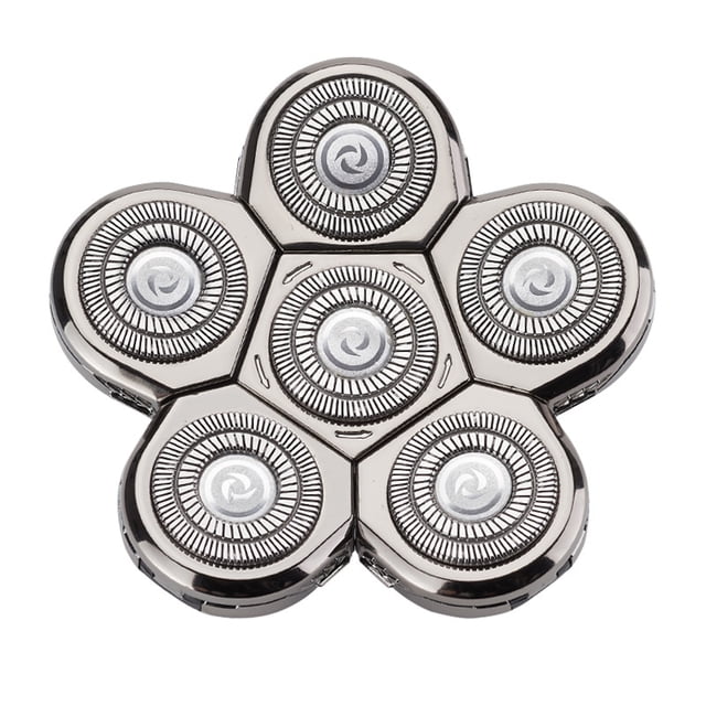 Replacement Shaver Head For Bald Men, 6 Heads Beard Hair Replacement_Special Gift 556
