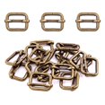 thumbnail image 1 of Hebilla ajustadora rectangular de metal bronce de 20 mm, 60 piezas, 1 of 7