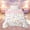 White Pink, variant on meiyoeat Whimsical Train Full Size Comforter Sets for Kids, Rainbow Cloud Bedding Comforter Set for Bedroom, Multicolor, Polkadot Reversible, 3pcs