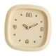 thumbnail image 4 of Reloj de pared cuadrado con movimiento silencioso, adorno estético, relojes de pared decorativos para Amarillo, 4 of 9
