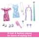 thumbnail image 3 of Barbie Doll, Fun & Fancy Hair with Extra-Long Colorful Black Hair and Shimmery Pink Dress, 10 Hair and Fashion Play Accessories, 3 of 5