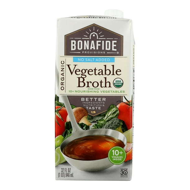 Broth Vegetable No SaltCase Of 632 Oz