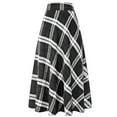 thumbnail image 4 of DHFJKG Skirts For Women Tartan Plaid Pleated Midi Long Skirt A-line Autumn Winter Thickened Retro Versatile Skirt, 4 of 4