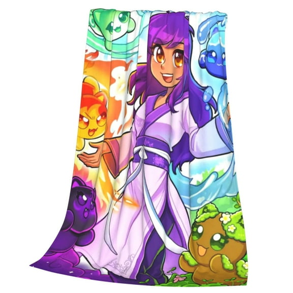 Aphmau Throw Blanket Cozy Plush Lightweight Warm Fuzzy Flannel Blanket Air Conditioning Blanket for Couch Sofa Bed Home Decor Gift 50x40