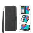 thumbnail image 3 of Funda Tipo Billetera para Xiaomi Poco X7 Pro Carcasa Abatible con Porta Tarjetas, Bolsillo para Efectivo, Soporte Ajustable, Cierre Magnético y Correa de Muñeca Negro, 3 of 6