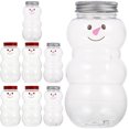 thumbnail image 2 of 8pcs botellas de jugo de plástico botellas de jugo de nieve muñeco de nieve botellas de agua botellas de agua, 2 of 6