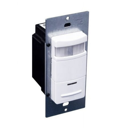 leviton ods10-id decora 120/277-volt wall switch occupancy sensor, white