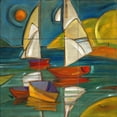 thumbnail image 1 of Tile Mural Kitchen Backsplash - Portofino Boats - by Paul Brent, 1 of 1