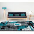thumbnail image 2 of United Weavers Bristol Epsilon Turquoise Runner Rug 2'7 x 7'4, 2 of 3