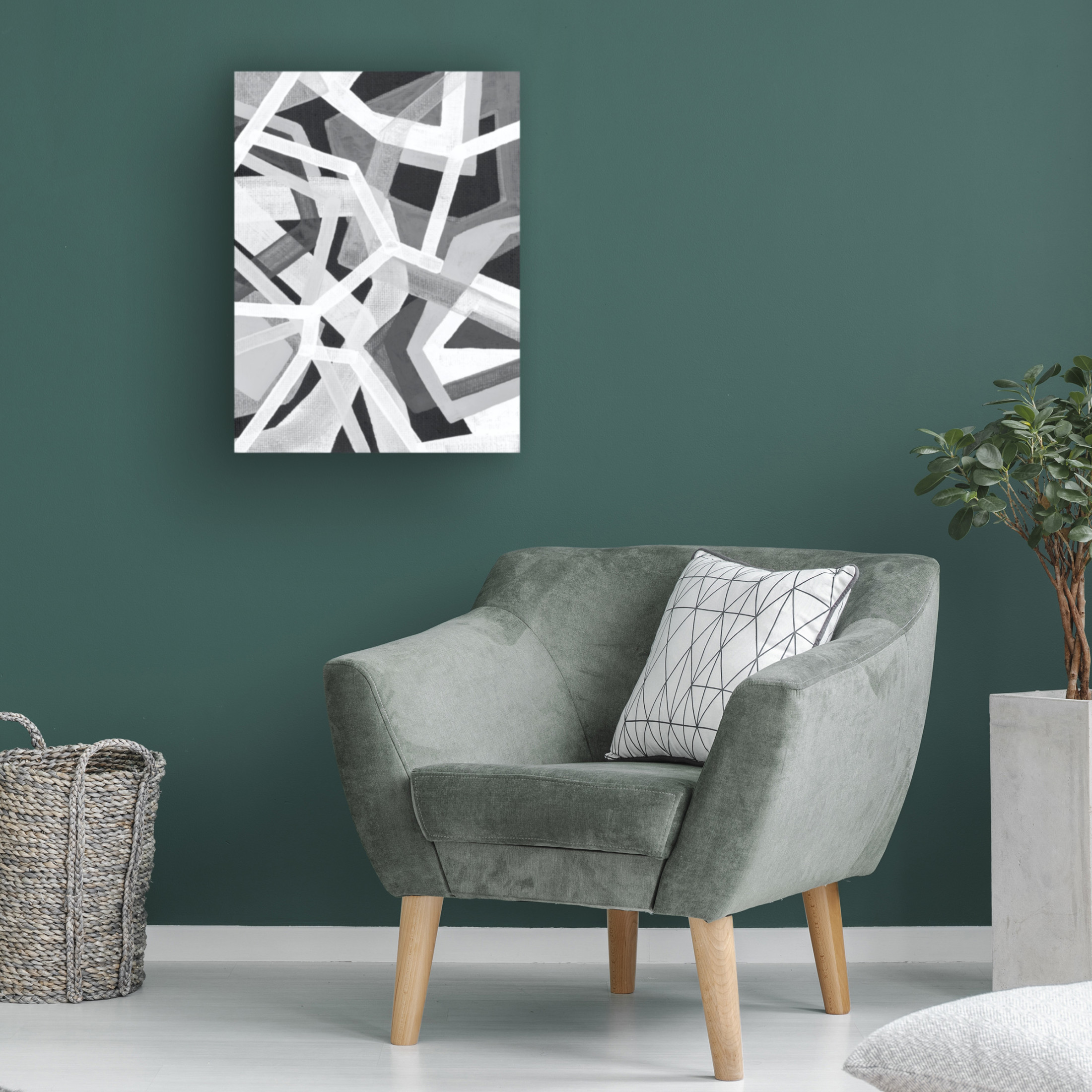 Trademark Fine Art Nikki Galapon Magnetic Greys I Canvas Wall Art