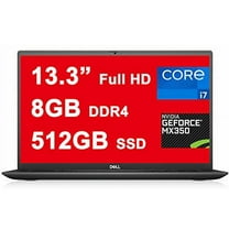 Dell Vostro 5000 5301 Laptop I 13.3 inch Full HDAnti-Glare I 11th Gen Intel 4-Core i7-1165G7 I 8GB DDR4 512GB SSD I GeForce MX350 2GB Graphic I Backlit Fingerprint USB-C HDMI Win10 Dune