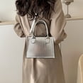 thumbnail image 4 of Bolso tejido simple a la moda, bolso de mano para mujer de gran capacidad, bolso de hombro, marea MFZFUKR BST3065696-1, 4 of 5