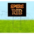 thumbnail image 1 of Spare Rib (18" x 24") Yard Sign, Includes Metal Step Stake, 1 of 6