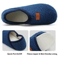 thumbnail image 5 of Barerun Women Men Slippers with Around Rubber Sole Slipper Soft Lightweight House Slipper Socks, 5 of 7