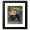 thumbnail image 2 of Maria Theresia 15x18 Black Modern Framed Museum Art Print Titled - Boy with Dog (1840), 2 of 5