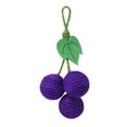thumbnail image 4 of DOLITY Interactive Cat Toys Teeth Cleaning Kitten Exerciser Chew Toy Grape 20cmx10cm, 4 of 6