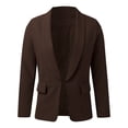 thumbnail image 5 of Zshosam Womens Long Sleeve Blazers Casual Open Front Lapel Button Slim Work Office Blazer Jacket(Coffee,XL), 5 of 5