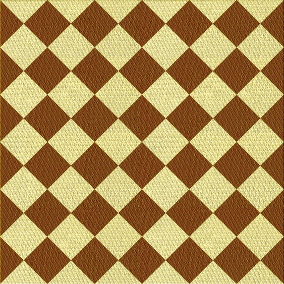 Ahgly Company Indoor Square Patterned Mahogany Brown Area Rugs, 8' Square