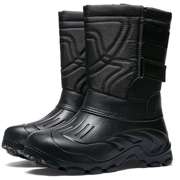 Tanleewa Waterproof Men’s Winter Snow Boots Nonslip 7.5 Adult Male
