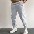 thumbnail image 2 of Zszcpp Work Pants Men Running Print Classic Design Sports Long Letter Outerwear Baisc Trousers Casual Trouser, 2 of 4