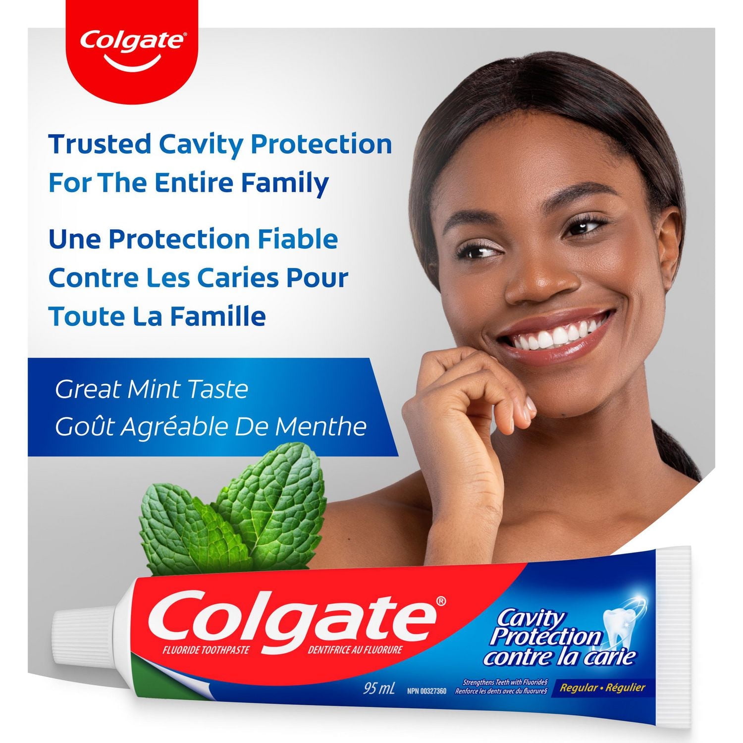 Dentifrice au fluorure Colgate Protection contre la carie Populaire 60 ml