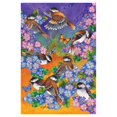 thumbnail image 1 of Toland Home Garden Chickadee Welcome 12.5 x 18 Inch Decorative Colorful Spring Summer Flower Bird Garden Flag, 1 of 1