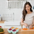 thumbnail image 1 of Boreal Craft 4 Color Wheat Fresh Keeping 4 Boxes Snack Candy Snack Lunch Snack Bento Lunch Divided Tray Freezer Bags Zip N Store Fridge Organizer, 1 of 6