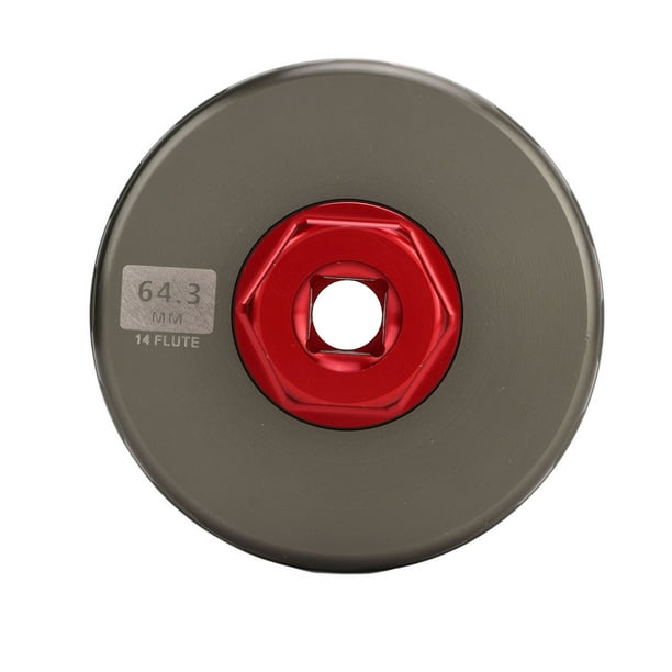 HERRAMIENTA DE ELIMINACIÓN DE FILTROS DE ACEITE, LLAVE DE FILTRO DE ACEITE DE SERVICIO PESADO 64.3 MM 14 FLAUTA PARA 4RUNNER