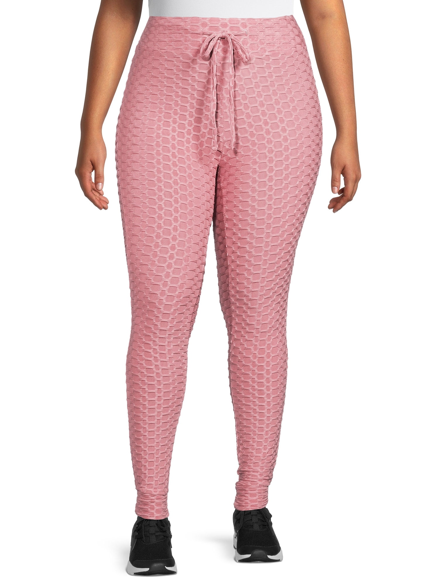 Fitted Butt-Lifting Honeycomb Joggers 