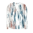 thumbnail image 4 of COM1950s Blouses pour Femmes, T-Shirt à Imprimé Dégradé de Mode pour Femmes, Blouse à Manches Longues, Col Rond, Haut Décontracté Ample, T-Shirts pour Femmes, Hauts Décontractés pour Femmes, Hauts de Mode pour Femmes, 4 of 6