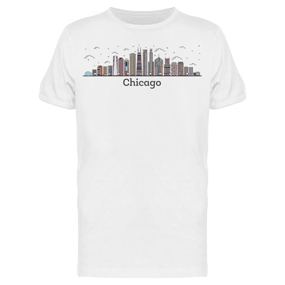 Outline Chicago Illinois Tee Men's -Image by Shutterstock