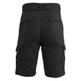 thumbnail image 3 of Mens Flat Front Belted Cotton Cargo Shorts, 3 of 4