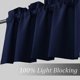 thumbnail image 3 of 2024,blackout Valance Curtains Waterproof Soft Rod Pocket Valance For Kitchen And Bathroom Window Room Darkening Valances For Bedroom, 2 Panels, 52 In, 3 of 4