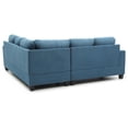thumbnail image 5 of Homestock MidCentury Marvel Sectional Sofa , Aqua, 5 of 9