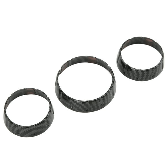 Embellecedor de cubierta de interruptor de aire acondicionado BuyWeek 3 piezas Estilo fibra de carbono