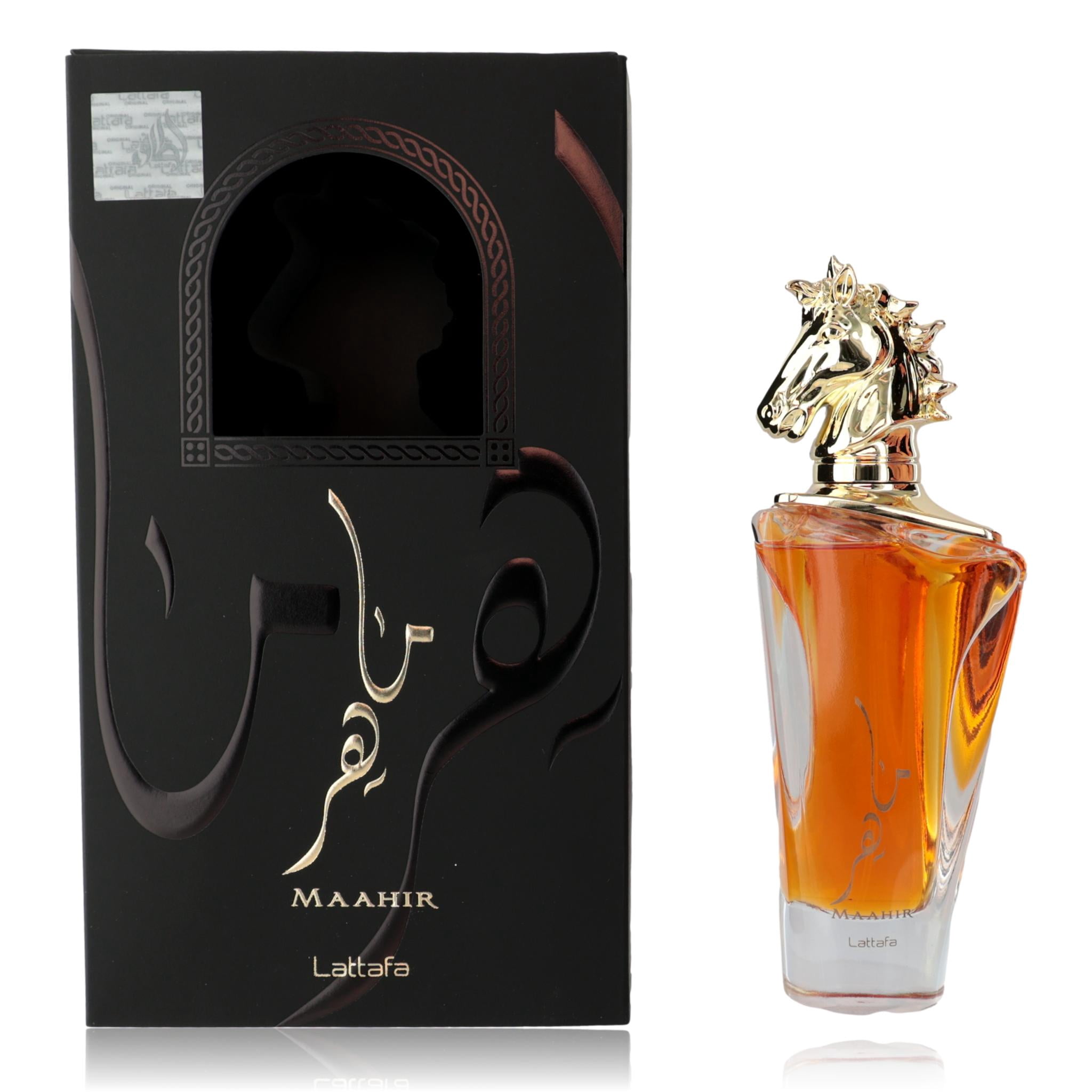 LATTAFA Maahir Black Edition, 3.4 oz EDP Spray, Pepper, Saffron