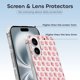 thumbnail image 3 of Funda Kirby de TPU para iPhone 16: ultrafina, a prueba de golpes, antiamarilleo, resistente a arañazos, compatible con carga inalámbrica, agarre mejorado, estilo transparente., 3 of 7