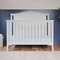 thumbnail image 3 of Child Craft Hampton Arch Top Crib and Changing Table Nursery Set, 4-in-1 Convertible, Matte White, 2-Piece, 3 of 8