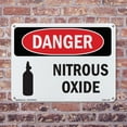 thumbnail image 5 of Nitrous Oxide OSHA Danger Aluminum Sign 18 Inch x 12 Inch - 10 Pack, 5 of 8