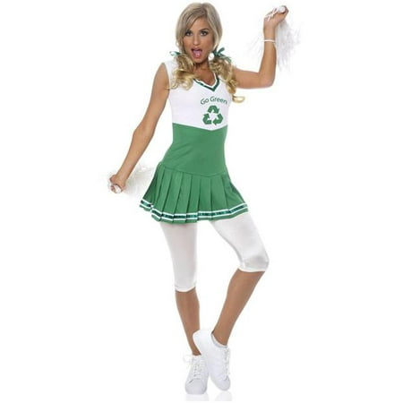 Women's Go Green Recycle Cheerleader Costume