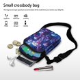 thumbnail image 7 of HELLHERO Polyester Women Crossbody Bag Leakproof Underarm Shoulder Bag for Outdoor Travel Daily Use(Galaxy Butterfly with Florals), 7 of 7