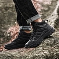 thumbnail image 4 of LASUDRAA Mens Ankle-High Hiking Boots Breathable High-Top Outdoor Shoes for Trekking Trails, Camping & Travel, 4 of 9