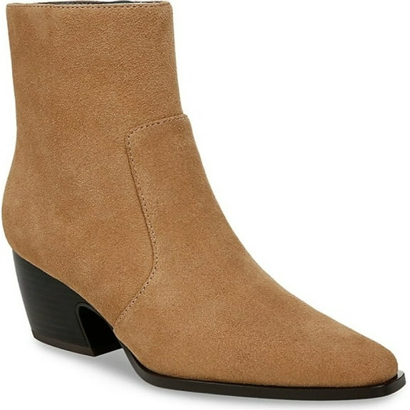 Franco Sarto Women's Vittorio Ankle Boot Taupe Suede 6M