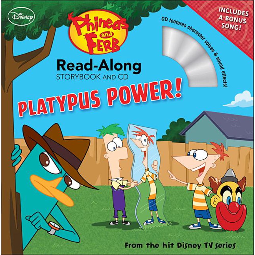 Phineas and Ferb ReadAlong Storybook and CD Platypus Power! Walmart