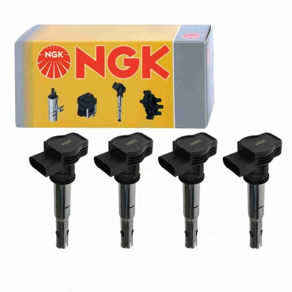 4 pc NGK Ignition Coils compatible with Audi Q5 2.0L L4 2011-2017
