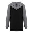 thumbnail image 5 of Black and Friday Deals 2023 asdoklhq Maternity Clothes for Women,Pregnant Tops Nursing Maternity Long Sleeves Hooded Clothes Casual Blouse, 5 of 5