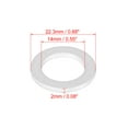 thumbnail image 2 of 10pcs Durable M14 Silver Tone Oil Drain Plug Gasket Replacement for Yamaha DPWM14.223-10, 2 of 5